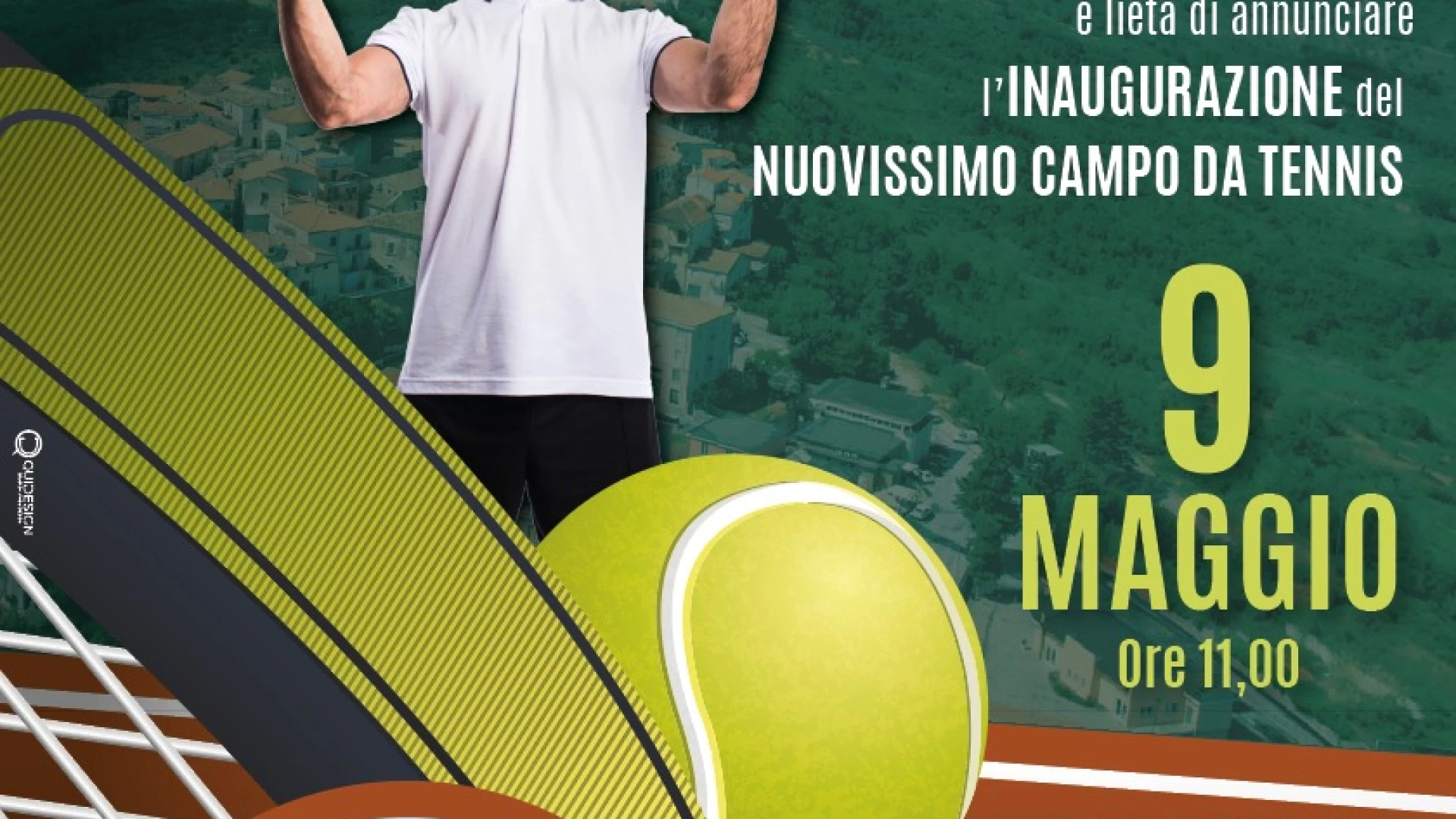Fornelli: giovedì 11 maggio si inaugura il nuovo campo da tennis che amplia le strutture sportive del comune.